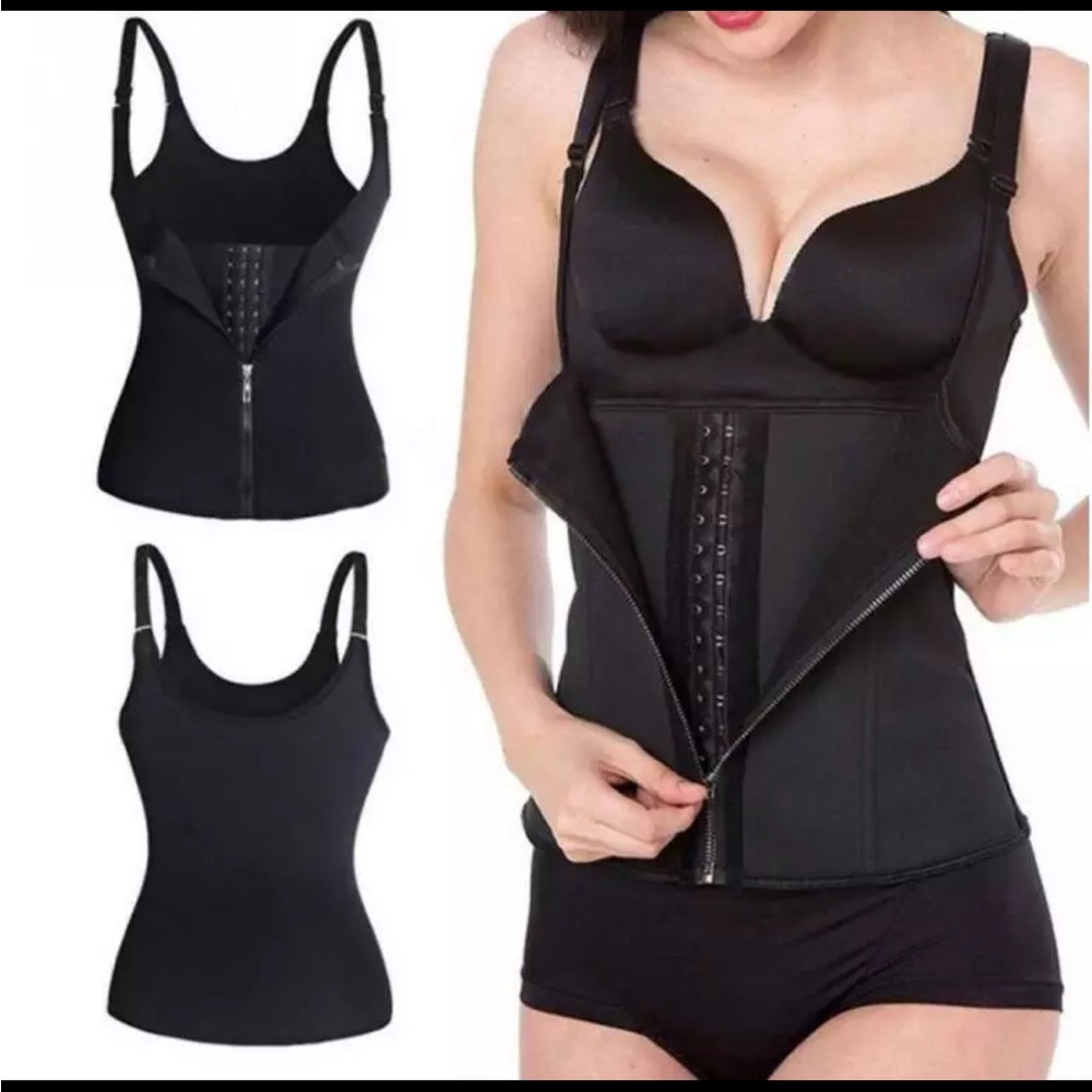 Body shaping waist control vest